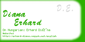 diana erhard business card